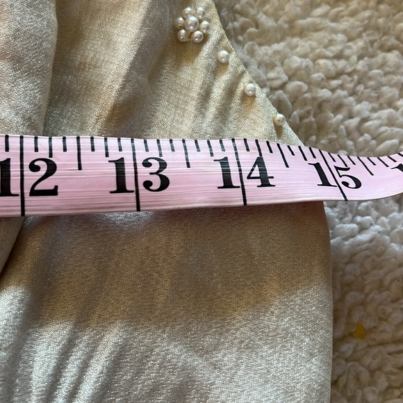 Adrianna Papell Ivory Sleeves Tiered Ruffles Mini Dress with Embellishme… - Picture 11 of 14